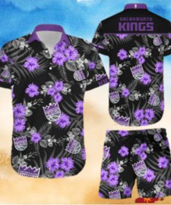 Sacramento Kings Hawaiian Shorts and Shirt Summer Beach Shirt Full Over Print