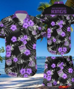 Sacramento Kings Hawaiian Shorts and Shirt Summer Beach Shirt Full Over Print