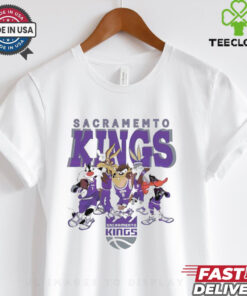 Sacramento Kings Looney Tunes characters NBA basketball shirt