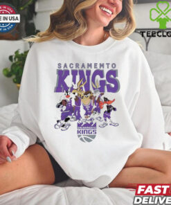 Sacramento Kings Looney Tunes characters NBA basketball shirt