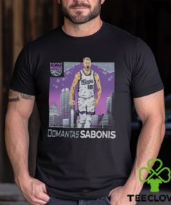Sacramento Kings Merch Domantas Sabonis Skyline T Shirt
