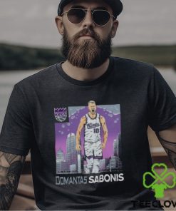 Sacramento Kings Merch Domantas Sabonis Skyline T Shirt