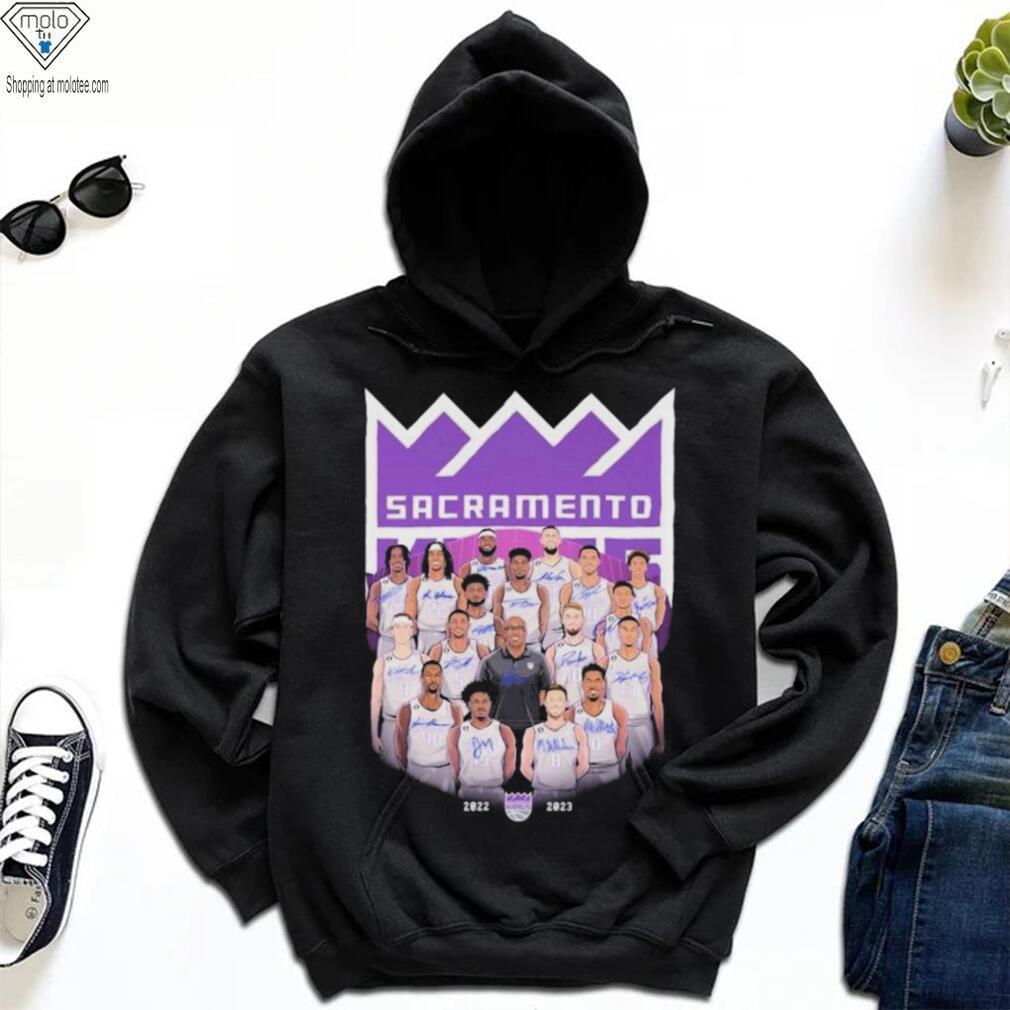 Sacramento Kings Team NBA Playoff 2022 2023 Caricatures Signatures Shirt Sacramento Kings Team NBA Playoff 2022 2023 Caricatures Signatures Shirt