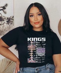 Sacramento Kings Team Players 2024 Signatures Shirt