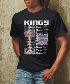 Sacramento Kings Team Players 2024 Signatures Shirt