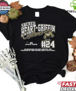 Sacred Heart Griffin Cyclones #24 Celebrating The Rich History And Tradition Of High School Girls Volleyball Shirt