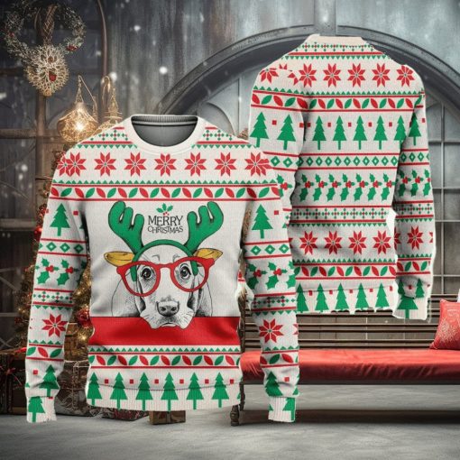 Sad Dog Ugly Christmas Sweater Knitted Gift For Men And Women