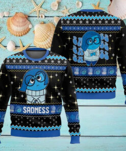Sadness Inside Out Ugly Christmas Sweater