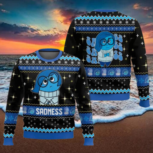 Sadness Inside Out Ugly Christmas Sweater