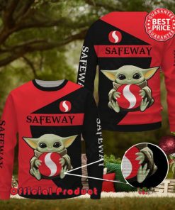 Safeway Baby Yoda With Logo Ugly Christmas Sweater