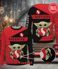 Safeway Baby Yoda With Logo Ugly Christmas Sweater