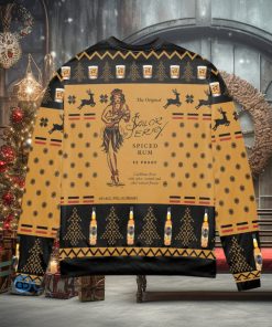 Sailor Jerry Spiced Rum Snowflake and Reindeer Ugly Christmas Sweater Christmas Gift For Men And Women
