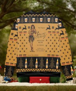 Sailor Jerry Spiced Rum Snowflake and Reindeer Ugly Christmas Sweater Christmas Gift For Men And Women