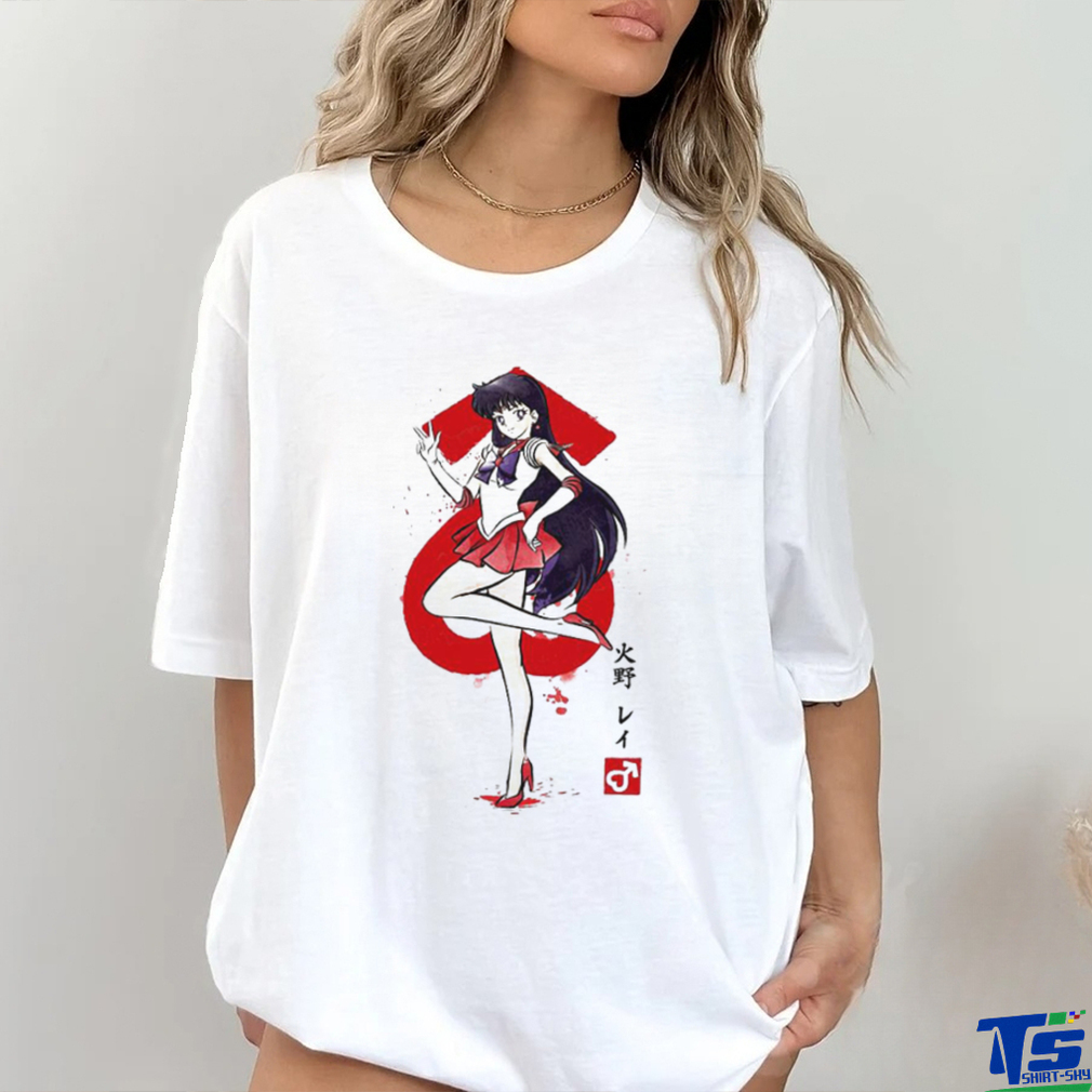 Sailor Mars sumi e cartoon shirt Sailor Mars sumi e cartoon shirt