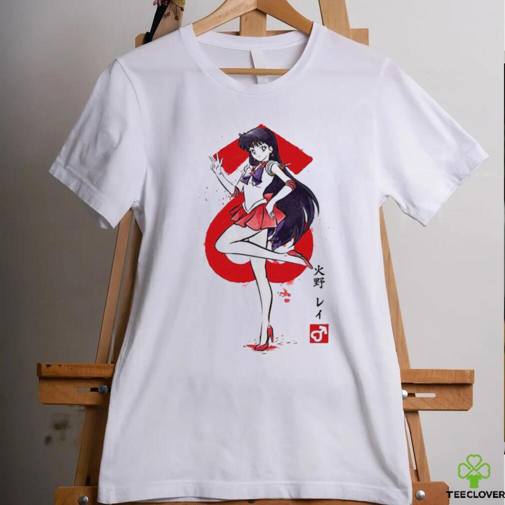 Sailor Mars sumi e cartoon shirt Sailor Mars sumi e cartoon shirt