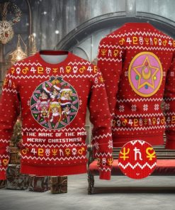 Sailor Moon Ugly Christmas Sweater Anime Xmas 3D Over Print Shirt
