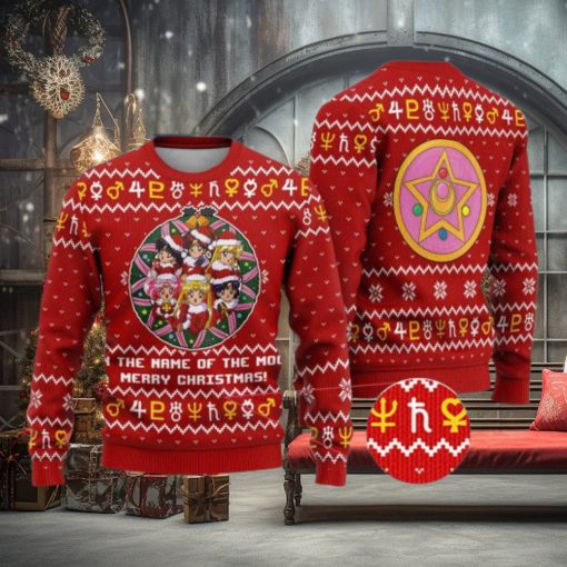 Sailor Moon Ugly Christmas Sweater Anime Xmas 3D Over Print Shirt