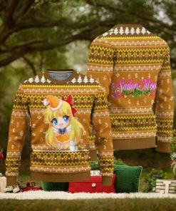 Sailor Venus Ugly Christmas Sweater Sailor Moon Anime Xmas Gift