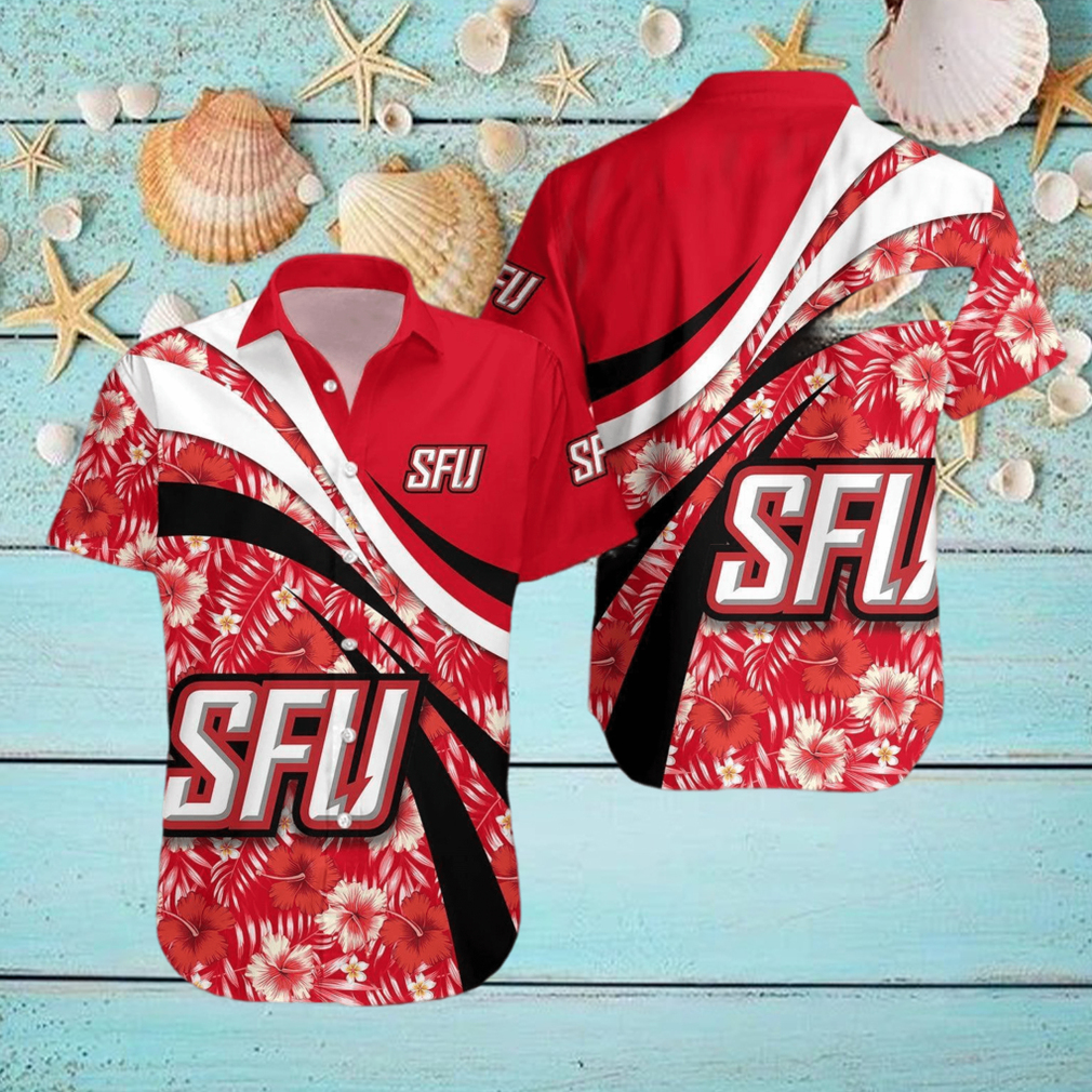 Saint Francis Red Flash 3D Hawaiian Shirt Hibiscus Sport Style NCAA Summer Beach For Fans Gift Saint Francis Red Flash 3D Hawaiian Shirt Hibiscus Sport Style NCAA Summer Beach For Fans Gift