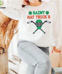 Saint Hat Tricks Happy St Patricks Day Hockey Player Gift T Shirt