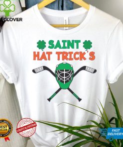 Saint Hat Tricks Happy St Patricks Day Hockey Player Gift T Shirt