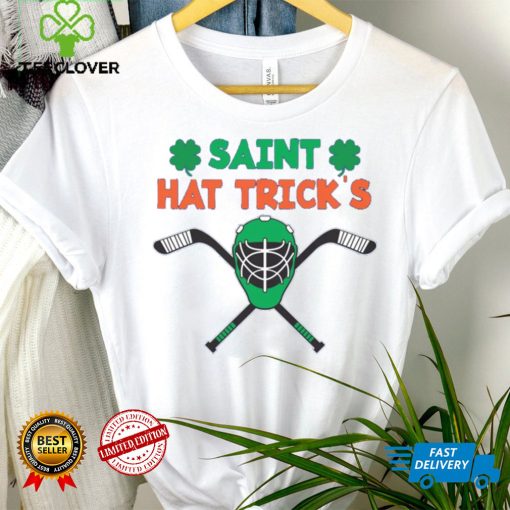 Saint Hat Tricks Happy St Patricks Day Hockey Player Gift T Shirt