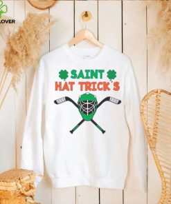 Saint Hat Tricks Happy St Patricks Day Hockey Player Gift T Shirt