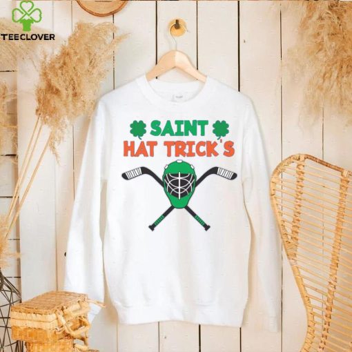 Saint Hat Tricks Happy St Patricks Day Hockey Player Gift T Shirt