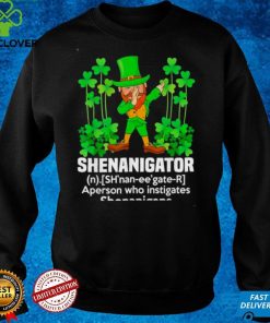 Saint Patrick Day Shenanigator Definition Dab Leprechaun shirt