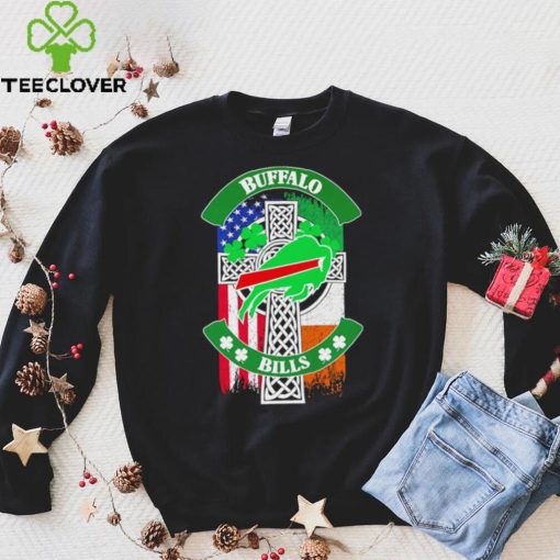 Saint Patrick’s day shamrock Buffalo Bills flag logo shirt