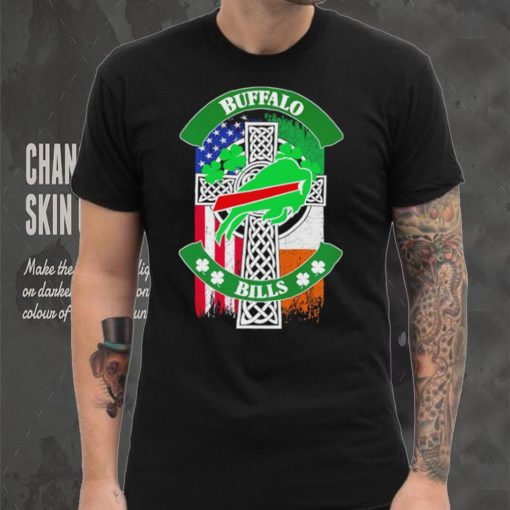 Saint Patrick’s day shamrock Buffalo Bills flag logo shirt