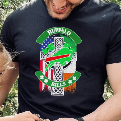 Saint Patrick’s day shamrock Buffalo Bills flag logo shirt