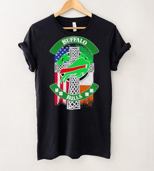 Saint Patrick’s day shamrock Buffalo Bills flag logo shirt