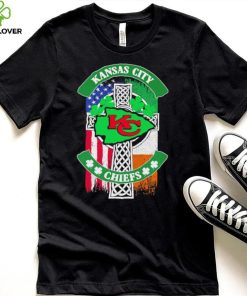 Saint Patrick’s day shamrock Kansas City Chiefs flag logo shirt