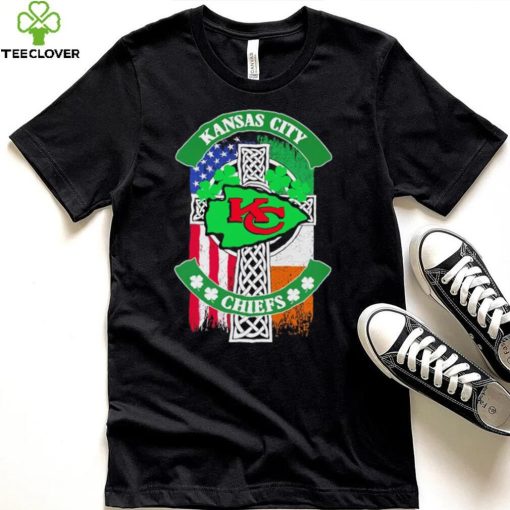 Saint Patrick’s day shamrock Kansas City Chiefs flag logo shirt