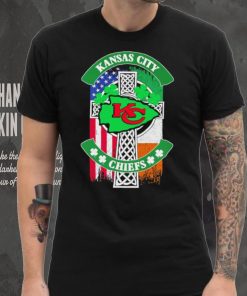 Saint Patrick’s day shamrock Kansas City Chiefs flag logo shirt