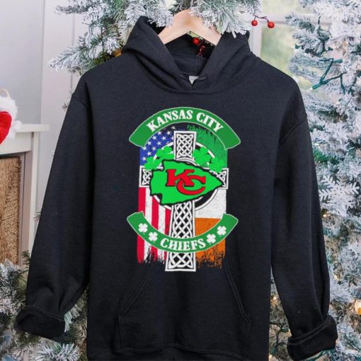 Saint Patrick’s day shamrock Kansas City Chiefs flag logo shirt