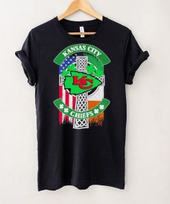 Saint Patrick’s day shamrock Kansas City Chiefs flag logo shirt