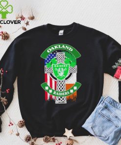 Saint Patrick’s day shamrock Oakland Raiders flag logo shirt 1 Saint Patrick’s day shamrock Oakland Raiders flag logo shirt