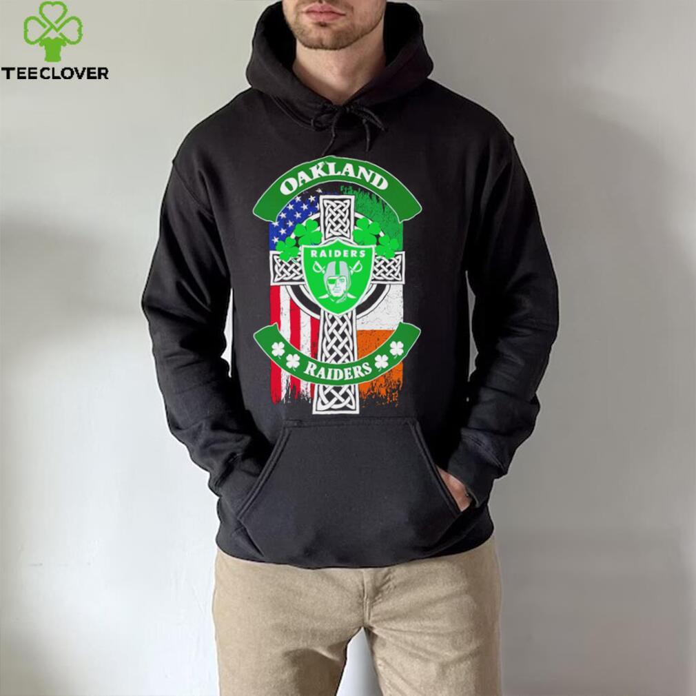 Saint Patrick’s day shamrock Oakland Raiders flag logo shirt Saint Patrick’s day shamrock Oakland Raiders flag logo shirt