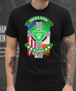 Saint Patrick’s day shamrock Oakland Raiders flag logo shirt 3 Saint Patrick’s day shamrock Oakland Raiders flag logo shirt