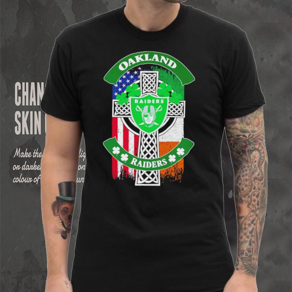 Saint Patrick’s day shamrock Oakland Raiders flag logo shirt Saint Patrick’s day shamrock Oakland Raiders flag logo shirt