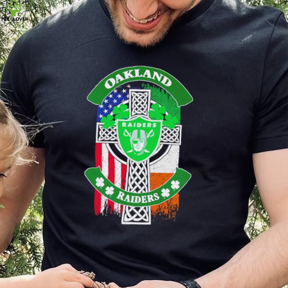 Saint Patrick’s day shamrock Oakland Raiders flag logo shirt Saint Patrick’s day shamrock Oakland Raiders flag logo shirt
