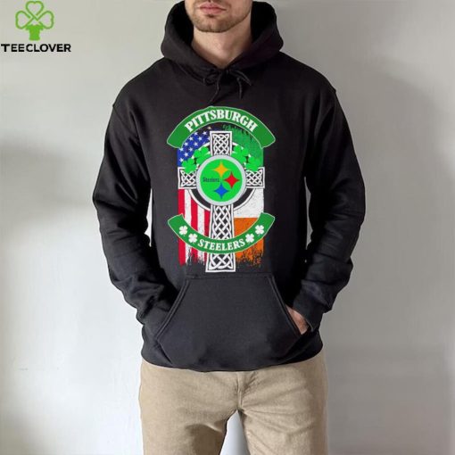 Saint Patrick’s day shamrock Pittsburgh Steelers flag logo shirt