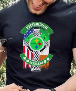 Saint Patrick’s day shamrock Pittsburgh Steelers flag logo shirt