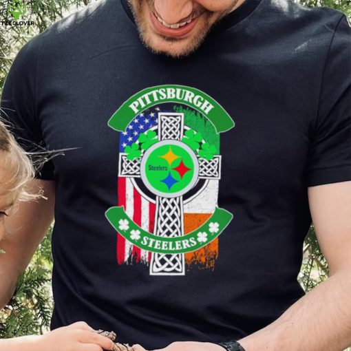 Saint Patrick’s day shamrock Pittsburgh Steelers flag logo shirt