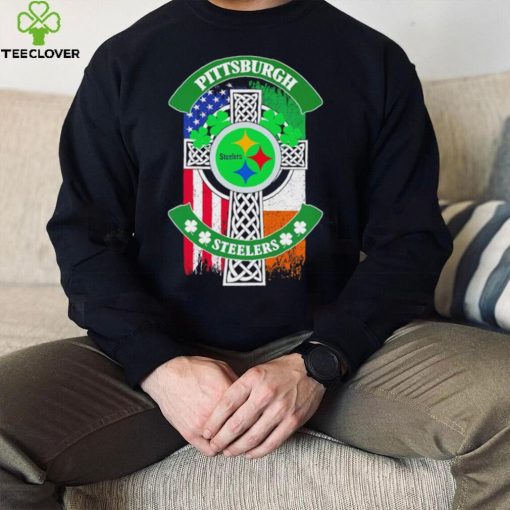 Saint Patrick’s day shamrock Pittsburgh Steelers flag logo shirt