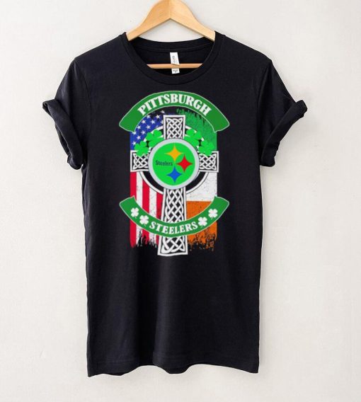 Saint Patrick’s day shamrock Pittsburgh Steelers flag logo shirt