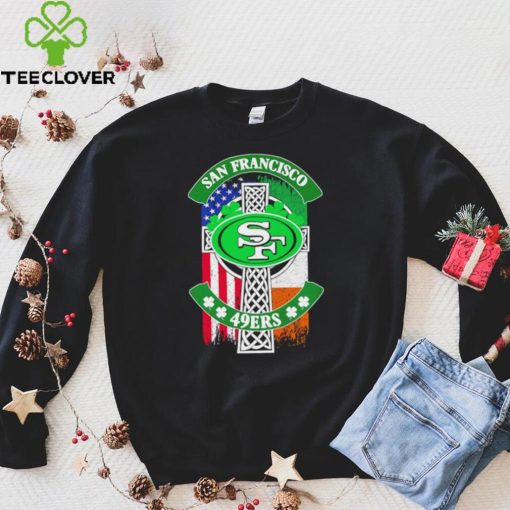 Saint Patrick’s day shamrock San Francisco 49ers flag logo shirt