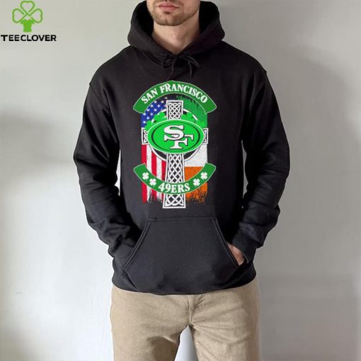 Saint Patrick’s day shamrock San Francisco 49ers flag logo shirt